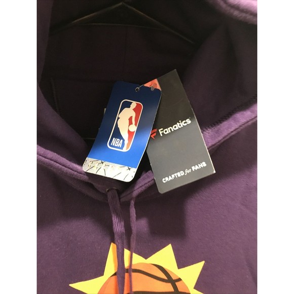 Fanatics Phoenix Suns Hoodie Pullover Sweatshirt Pockets Mens Size XL Purple - Picture 6 of 8